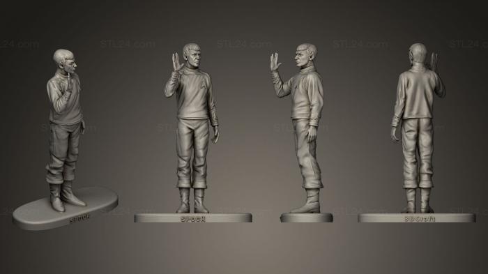 Figurines of people (Spock 2, STKH_0054) 3D models for cnc